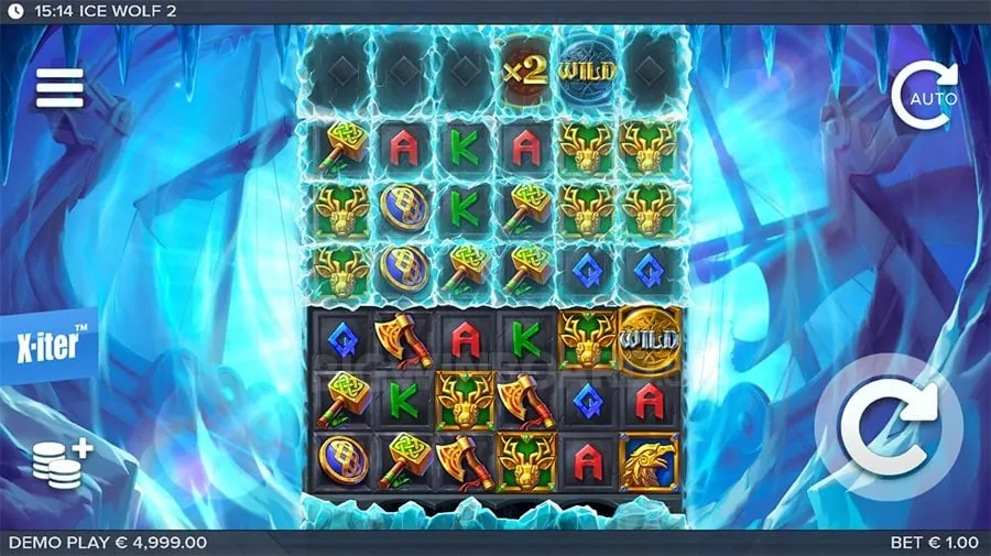 A dynamic image of free spins on a 2jl slot game, with winning symbols and a 'play now' button.